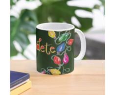 Gaudete - Rejoice - Latein Weihnachtslied Weihnachtsbeleuchtung Design Tasse