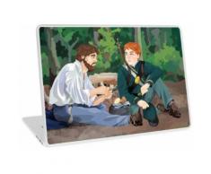 Durch die matten und grellen Lampen Laptop Skin