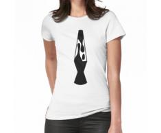 Schwarze Lava Lampe Minimalismus Frauen T-Shirt