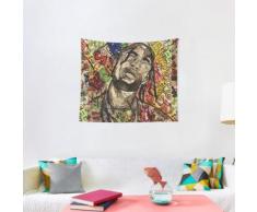La Flame,travis,astro world,portrait,fan art,wall art,rap,rapper,cool,painting,waterco Wall Tapestry