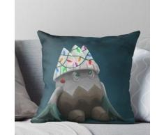 Snover mit Weihnachtsbeleuchtung Kissen