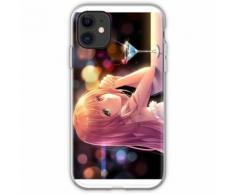 Anime Girl an der Cocktailbar Flexible Hülle für iPhone 11