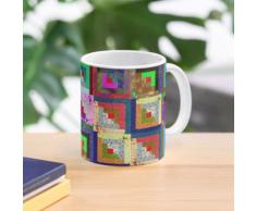 Blockhaus-Quilt-Block-Malerei Tasse