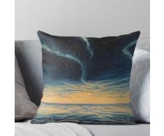 Nordlicht Acrylbild drucken Sternennacht Kissen