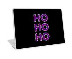 Ho, Ho, Ho Weihnachtsbeleuchtung drucken Laptop Skin