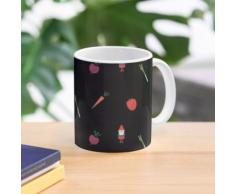 Gartenzwerg und Gemüsedruck Tasse