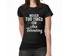 Axt Werfen Holzfäller Champion Bullseye Sport Damen Herren Shirt Frauen T-Shirt