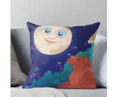 Der Mond, der Bär und das Große Blaue Haus Kissen