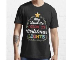 Meine Lieblingsfarbe ist Weihnachtsbeleuchtung Essential T-Shirt
