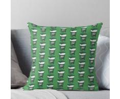 Topf-Nudel-Huhn und Pilz 90G - grafischer Pop-Art-Entwurf Kissen
