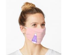 Lila holographische Lavalampe Maske