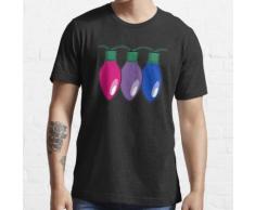 Bisexuelle Stolz Weihnachtsbeleuchtung Essential T-Shirt