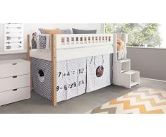 Hochbett für Kinder Design Weiß