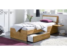 Stauraum-Bett "Leova" Kernbuche