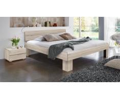 Massivholzbett "Maidstone" Buche weiß