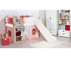Hochbett für Kinder Town" Weiß