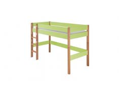 Hochbett für Kinder Nordic" Grün
