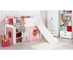 Hochbett für Kinder Town" Weiß
