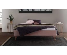 Polsterbett "Marfasia" Rosé