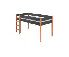 Hochbett für Kinder Girls Anthrazit