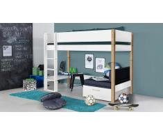 Hochbett für Kinder Town" Weiß