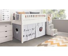 Hochbett für Kinder Design Weiß