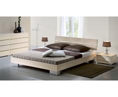 Massivholzbett "Sogno" Buche weiß