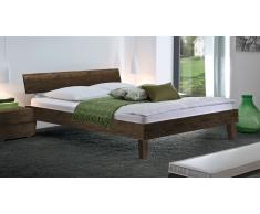 Massivholzbett "Teramo" Buche wenge