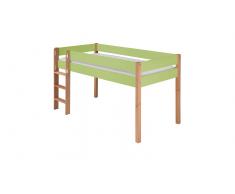 Hochbett für Kinder Boys Grün
