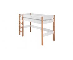 Hochbett für Kinder Nordic" Weiß