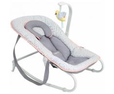 Kinderkraft Babywippe MINKY Klappbar Spielbogen Wippe Schaukelwippe mit Vibration von Geburt 8 Melodien Rosa Spielzeug und Moskitonetz im Set enthalten Babyschaukel