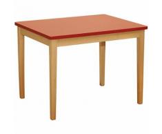 Kindertisch, MDF rot lackiert