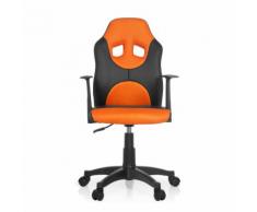 Kinderschreibtischstuhl / Kinderstuhl KID RACER AL schwarz/orange hjh OFFICE