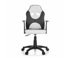 Kinderschreibtischstuhl / Kinderstuhl KID RACER AL schwarz/weiss hjh OFFICE