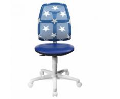 Topstar Kinderschreibtischstuhl / Kinderstuhl SMAXX weiß / blau Sterne