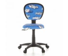 Kinderschreibtischstuhl / Kinderstuhl KIDDY TOP Cars Stoff blau hjh OFFICE