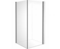Duravit Duschabtrennung OpenSpace B 785x885mm, Klar- u.Spiegelglas, für Armatur rechts 770010000110000