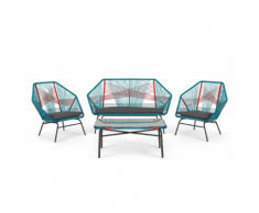 Copa 4-tlg. Lounge-Set, Mehrfarbig