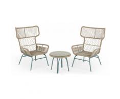 Lyra Lyra 3-tlg. Lounge-Set, Grau und Blau