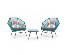 Copa 3-tlg. Lounge-Set, Mehrfarbig