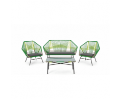 Copa 4-tlg. Lounge-Set, Zitrusgruen