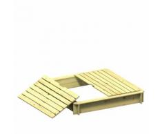 WINNETOO Sandkasten HARRY 4-Eck Sandbox