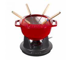 STAUB - Fondueset mit 6 Gabeln - Kirschrot