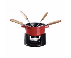 STAUB - Mini-Fondueset mit 4 Gabeln - Kirschrot