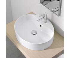 Scarabeo Wind R Aufsatzwaschbecken B: 54,5 H: 12,8 T: 45 cm weiß, mit BIO System Beschichtung 8030RBK