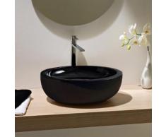 Scarabeo Planet Aufsatzwaschbecken B: 48 H: 16,5 T: 39 cm schwarz, mit BIO System Beschichtung 811235BK