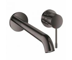 Grohe Essence 2-Loch-Waschtischbatterie, für Wandmontage Ausladung: 230 mm, hard graphite 19967A01