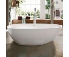 Treos Serie 700 freistehende Mineralguss Badewanne L: 170 B: 87 H: 54,5 cm weiß 700.04.1785