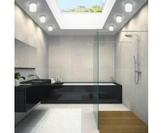 Helestra KETO LED Deckenleuchte rund Ø 10 H: 12,5 cm, chrom/satiniert 15/1823.04, EEK: A+