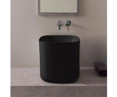 Scarabeo Moon Aufsatzwaschbecken B: 42 H: 40 T: 42 cm schwarz, mit BIO System Beschichtung 550335BK